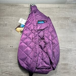 NWT Kavu Rope Puff Sling Bag Purple